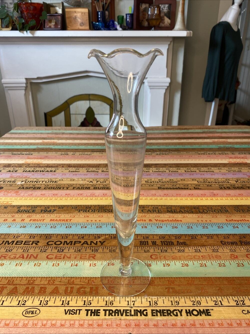 Princess House 10” Crystal Bud Vase - Heritage pattern #491, Retired
